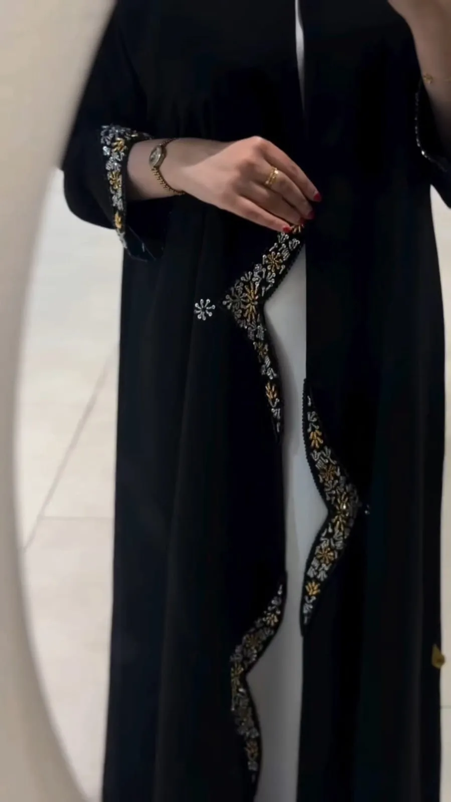 Cutwork Handwork Abaya
