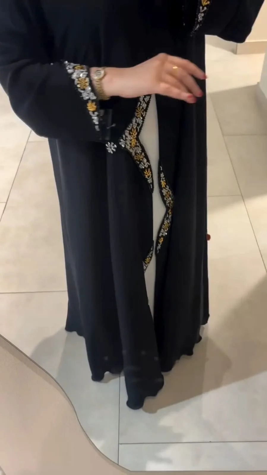 Cutwork Handwork Abaya — 2
