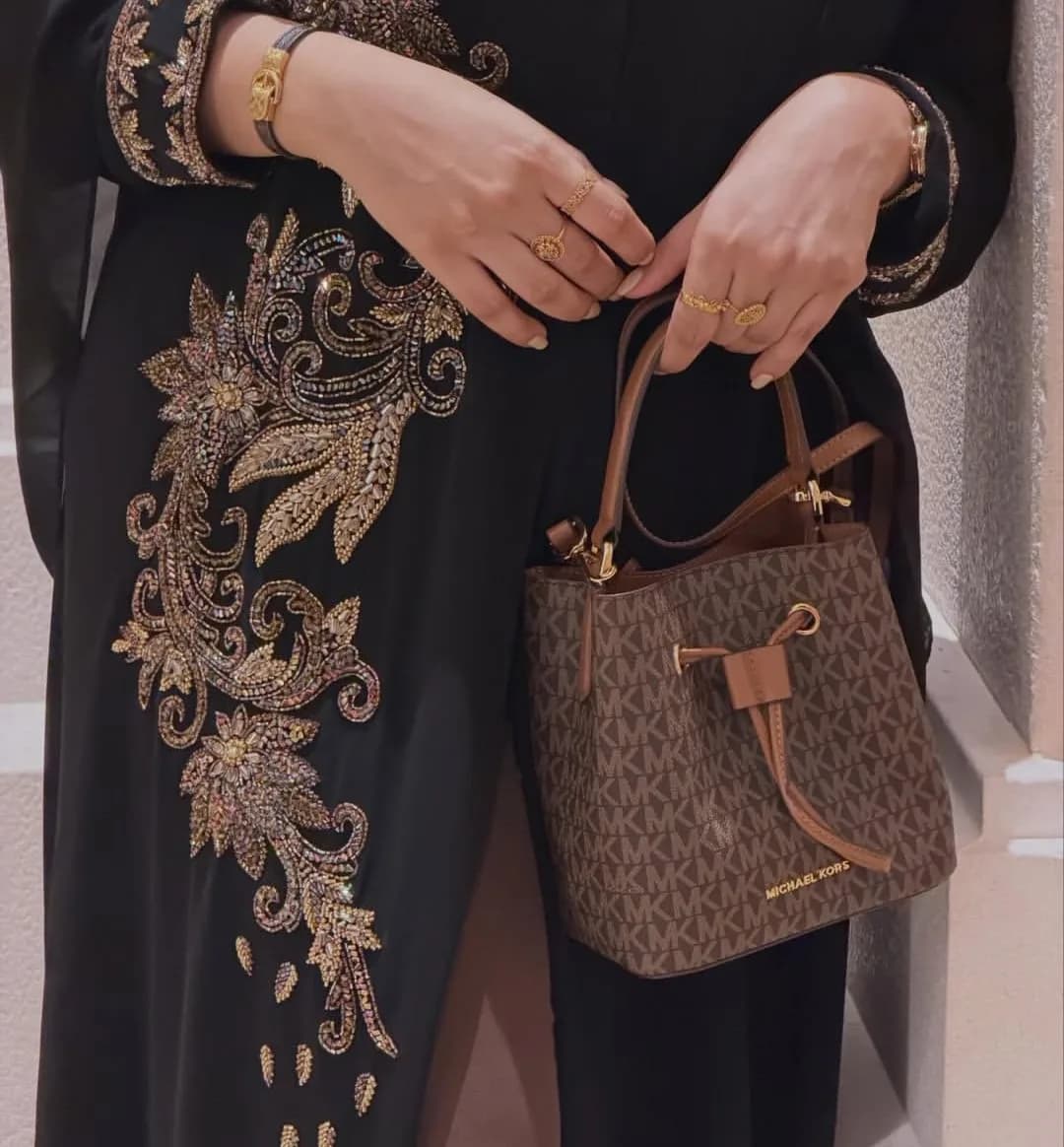 Intricate Autumn Handwork Abaya — 4