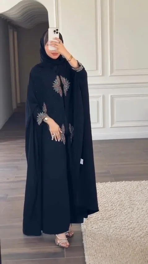 Kaftan Floral Handwork Abaya — 4