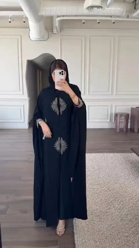 Kaftan Floral Handwork Abaya