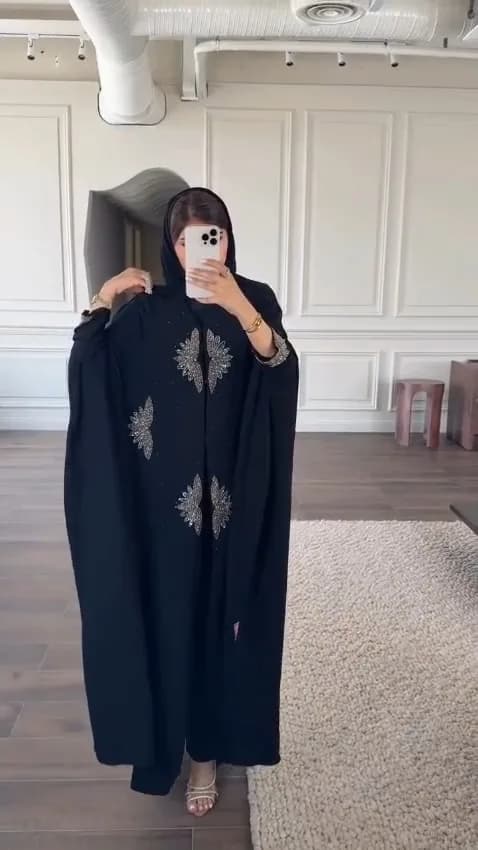 Kaftan Floral Handwork Abaya — 6