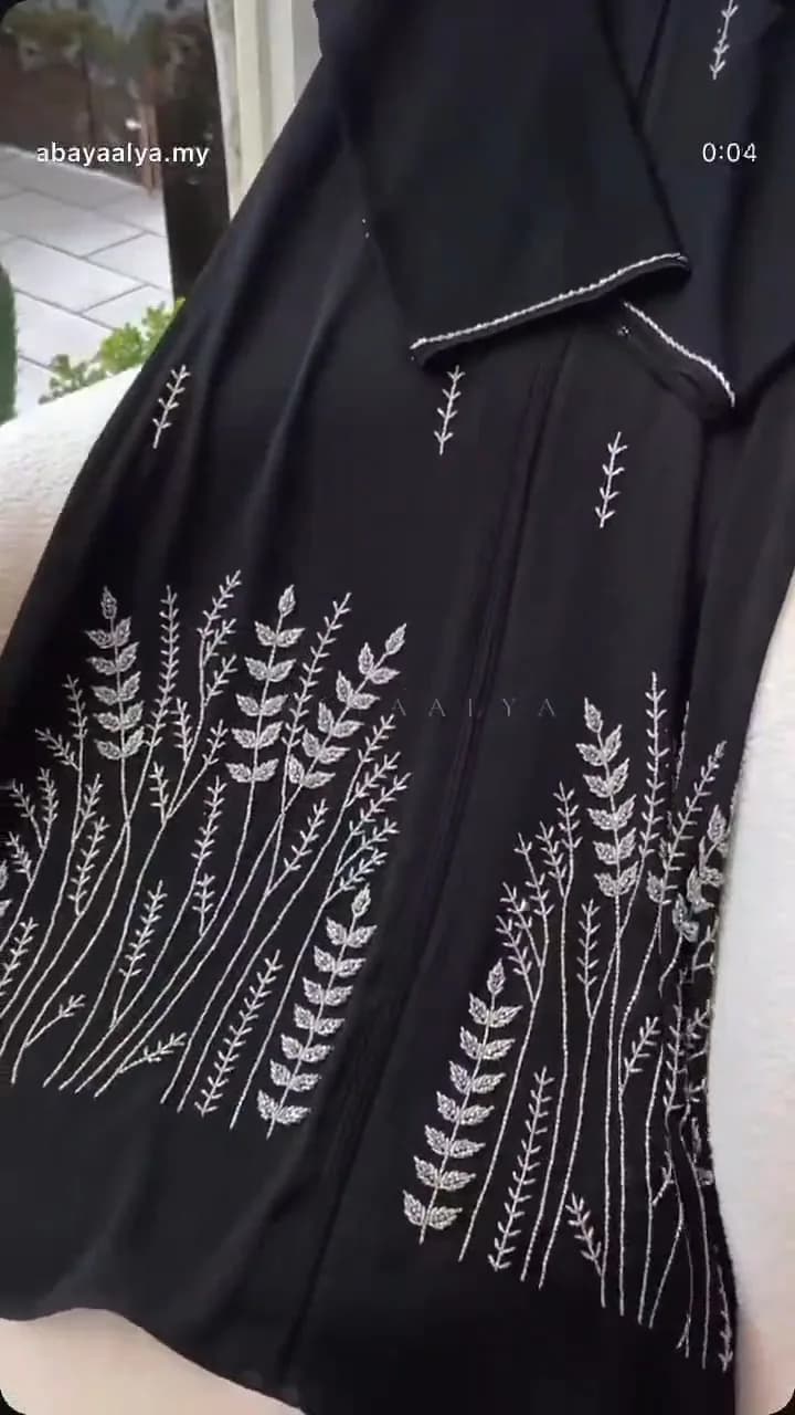 Imported zoom handwork abaya