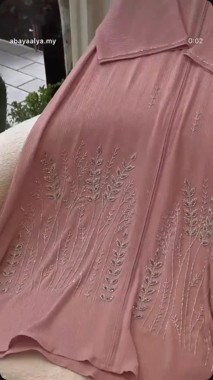 Imported zoom handwork abaya — 3