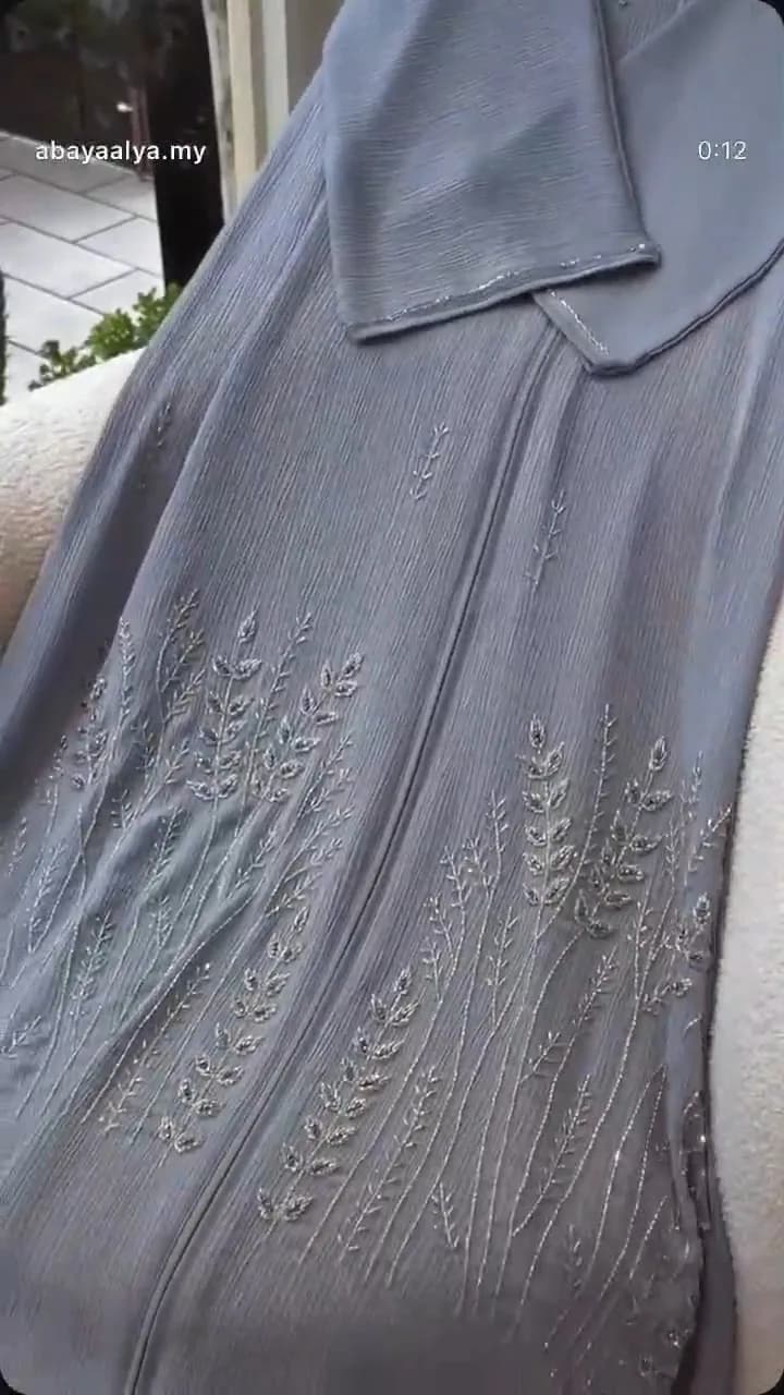 Imported zoom handwork abaya — 5