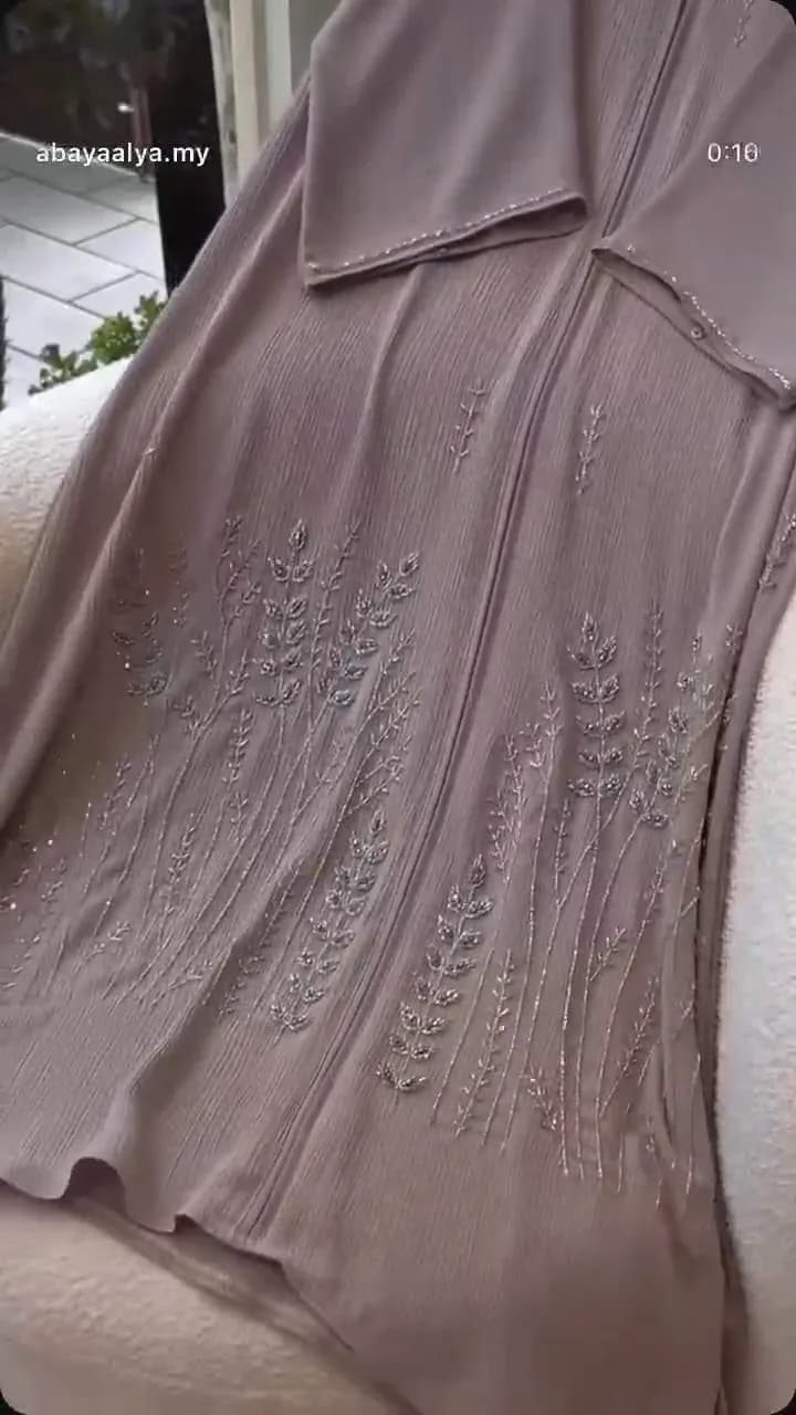 Imported zoom handwork abaya — 6