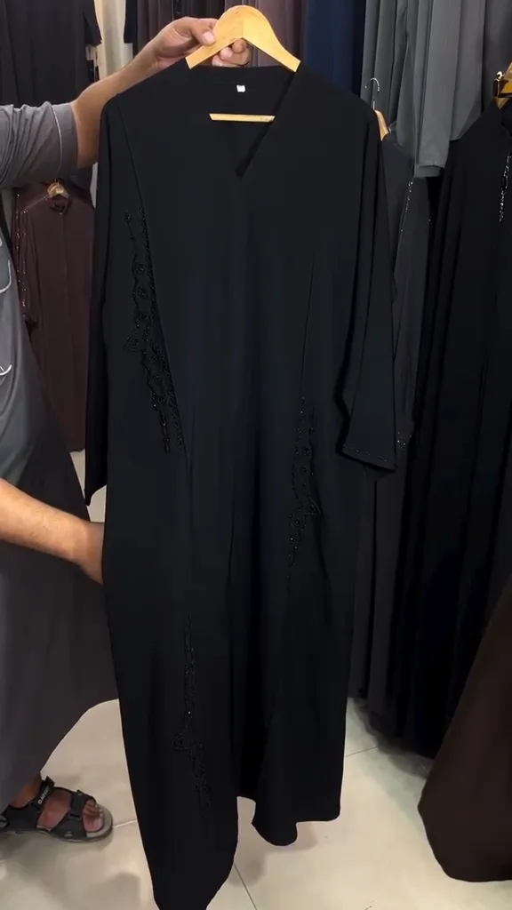 Pintex worked abaya — 2