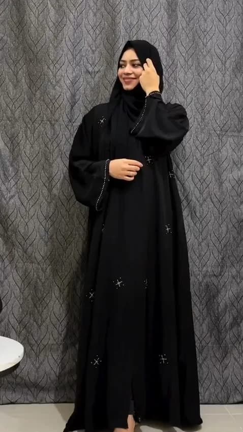 Silver handworked abaya — 3