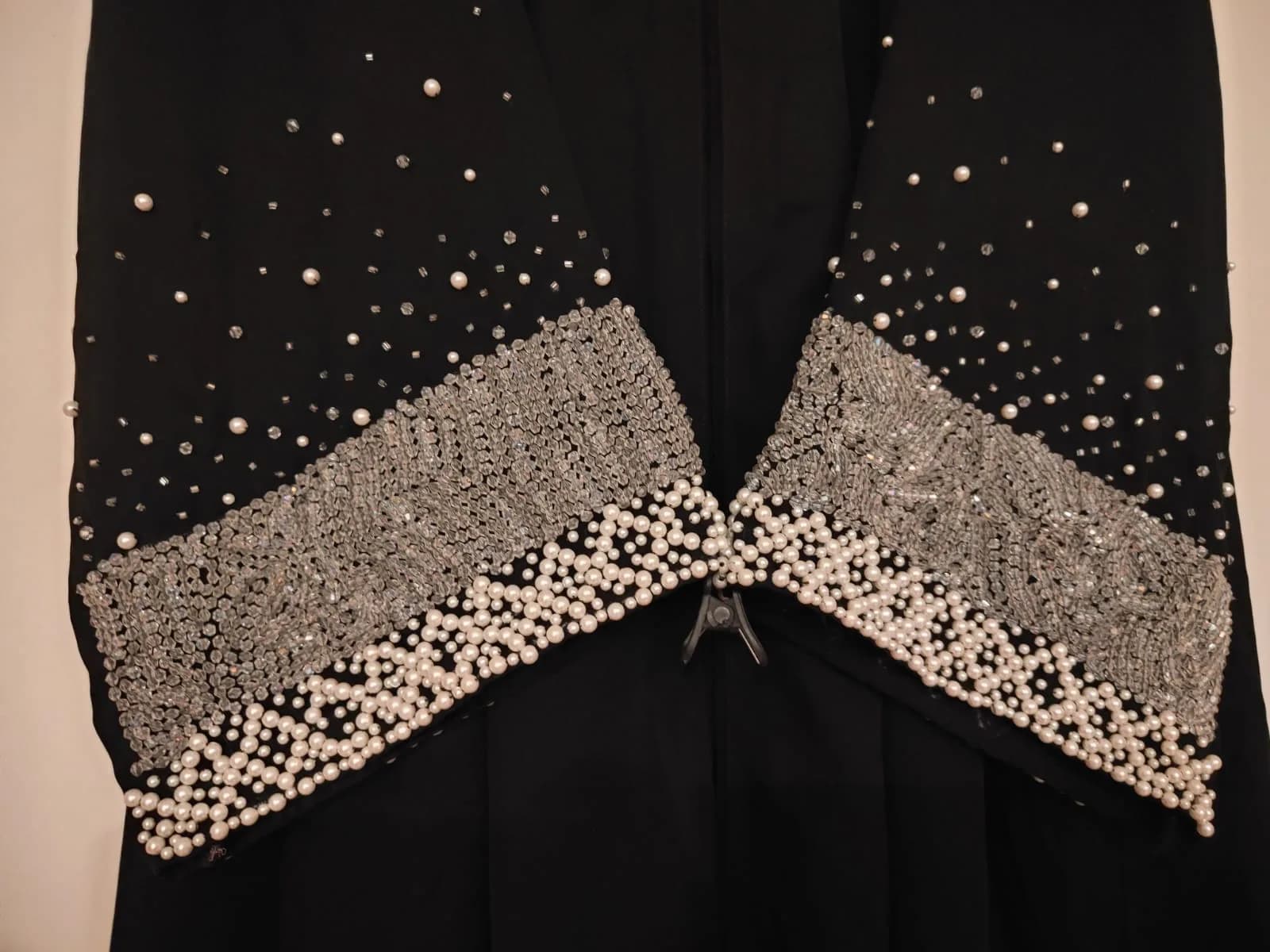 Pearl handwork abaya